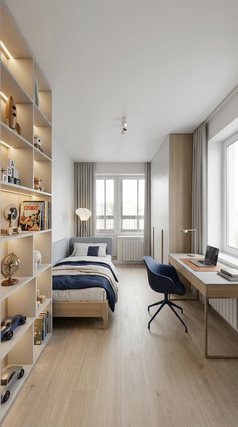 Дизайн интерьера в стиле Минимализм — Детская от нейросети RoomGPT