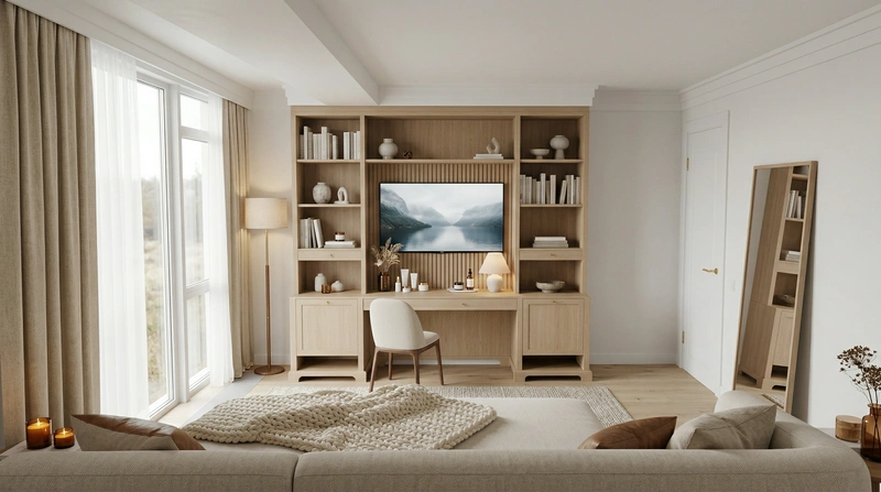 Дизайн интерьера в стиле Хюгге — Спальня от нейросети RoomGPT