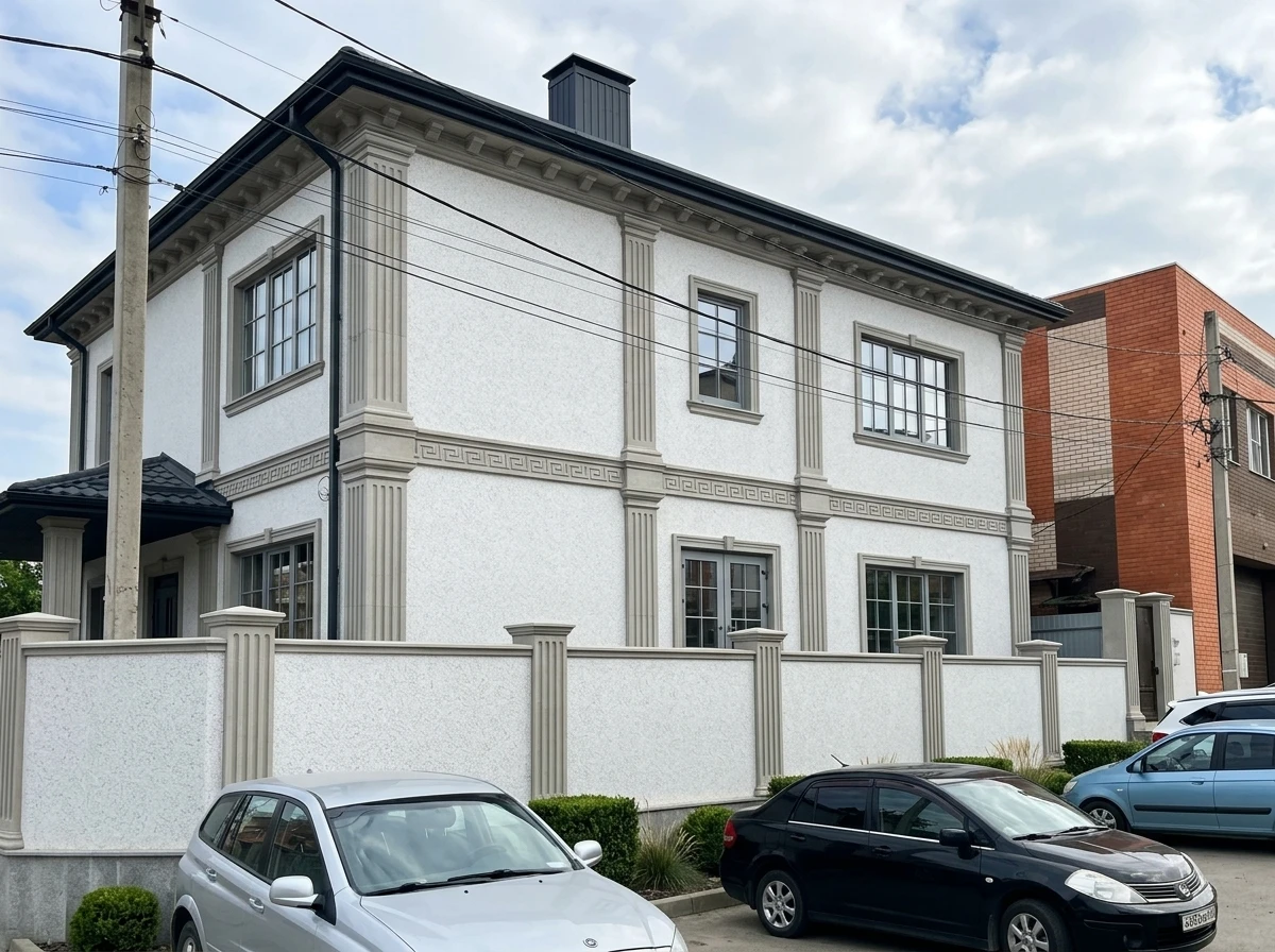 Дизайн фасада в стиле Классика — Фасад от нейросети RoomGPT