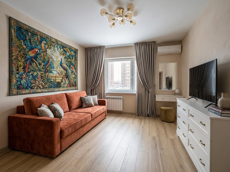 Дизайн интерьера в стиле Классика — Спальня от нейросети RoomGPT