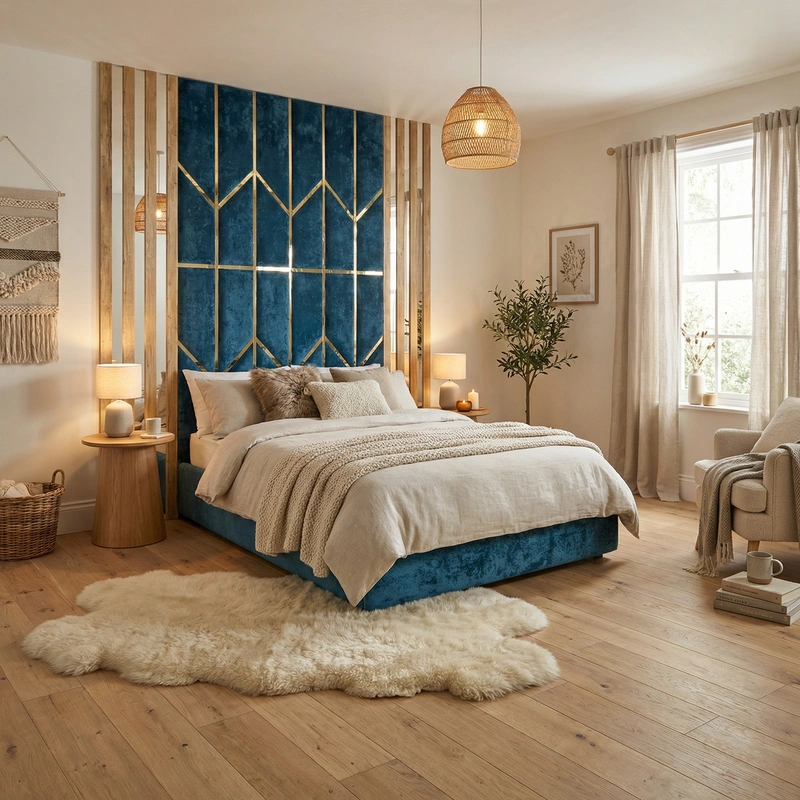 Дизайн интерьера в стиле Хюгге — Спальня от нейросети RoomGPT