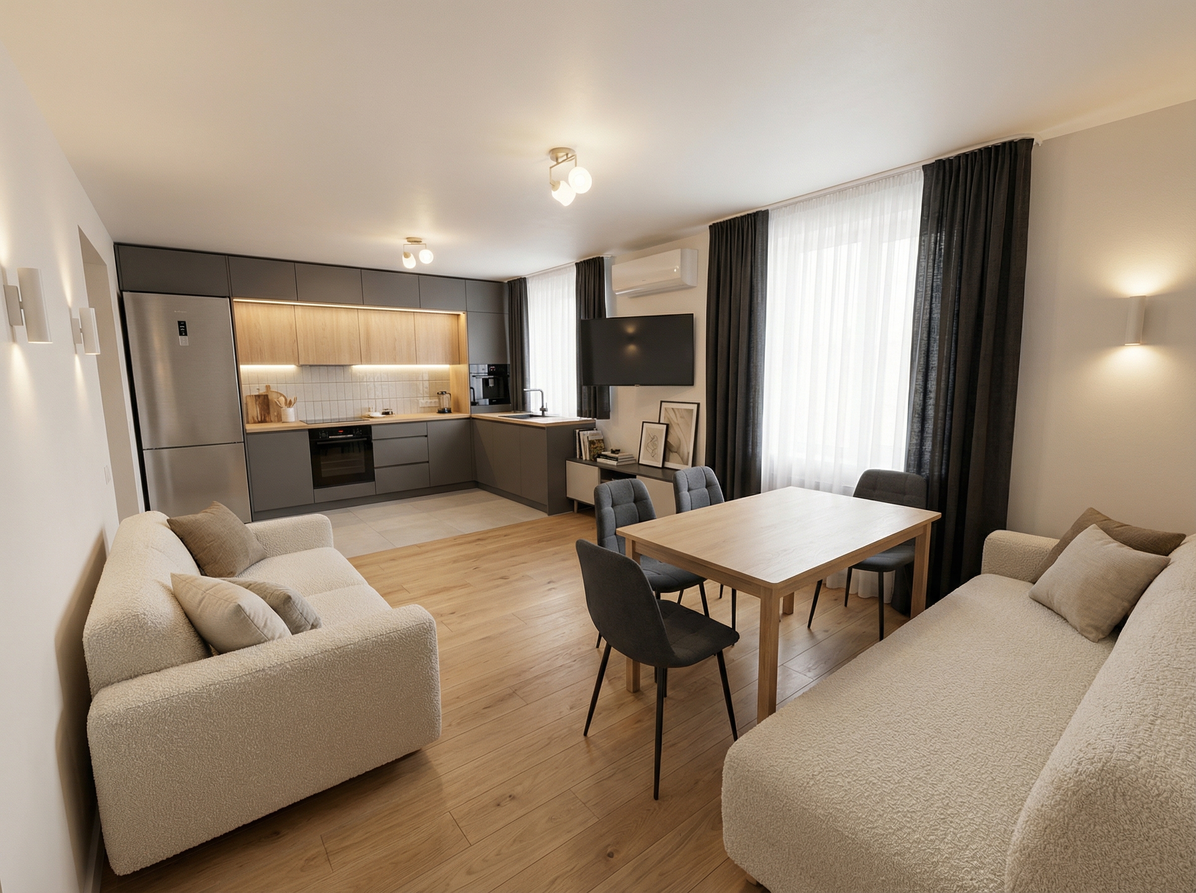 Дизайн гостиной в стиле Минимализм — фото интерьера от нейросети RoomGPT