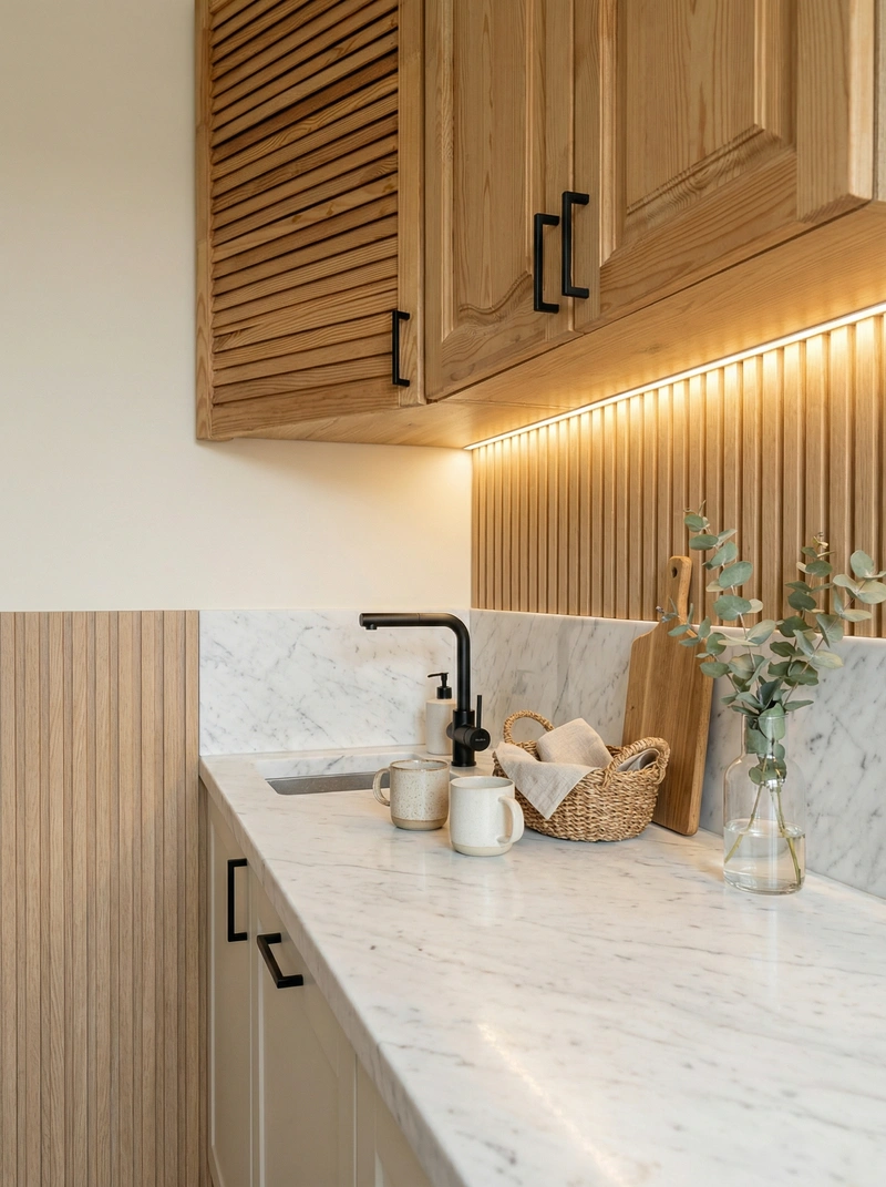 Дизайн интерьера в стиле Хюгге — Кухня от нейросети RoomGPT