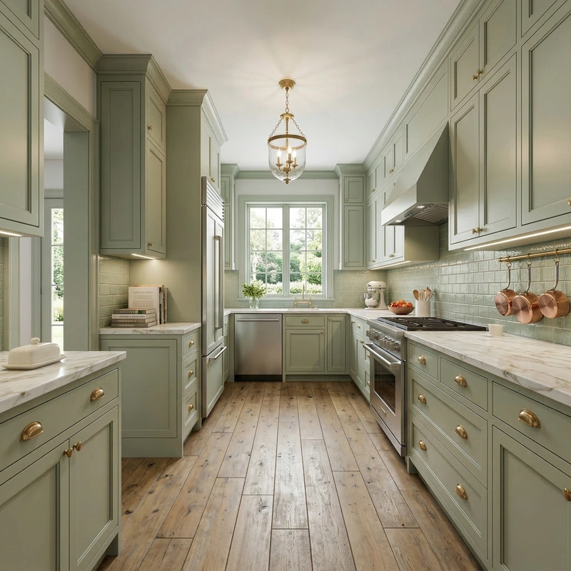 Дизайн кухни в стиле Классика — фото интерьера от нейросети RoomGPT