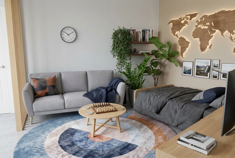 Дизайн интерьера в стиле Сканди — Детская от нейросети RoomGPT