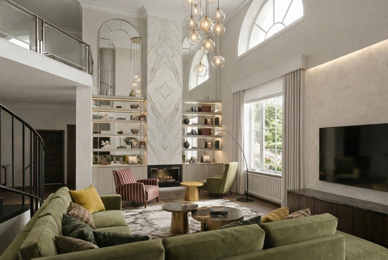 Дизайн гостиной в стиле Без стиля — фото интерьера от нейросети RoomGPT