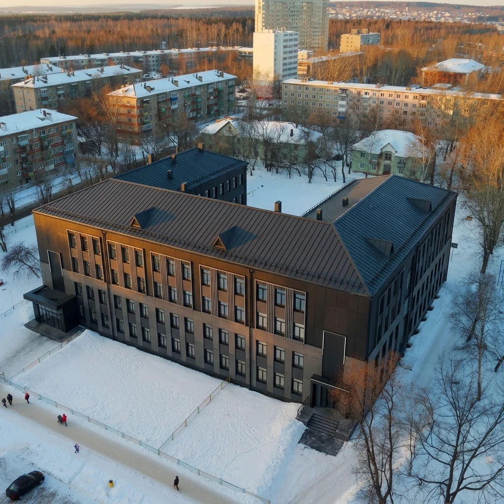 Дизайн фасада в стиле Блэктэк — фото фасада от нейросети RoomGPT