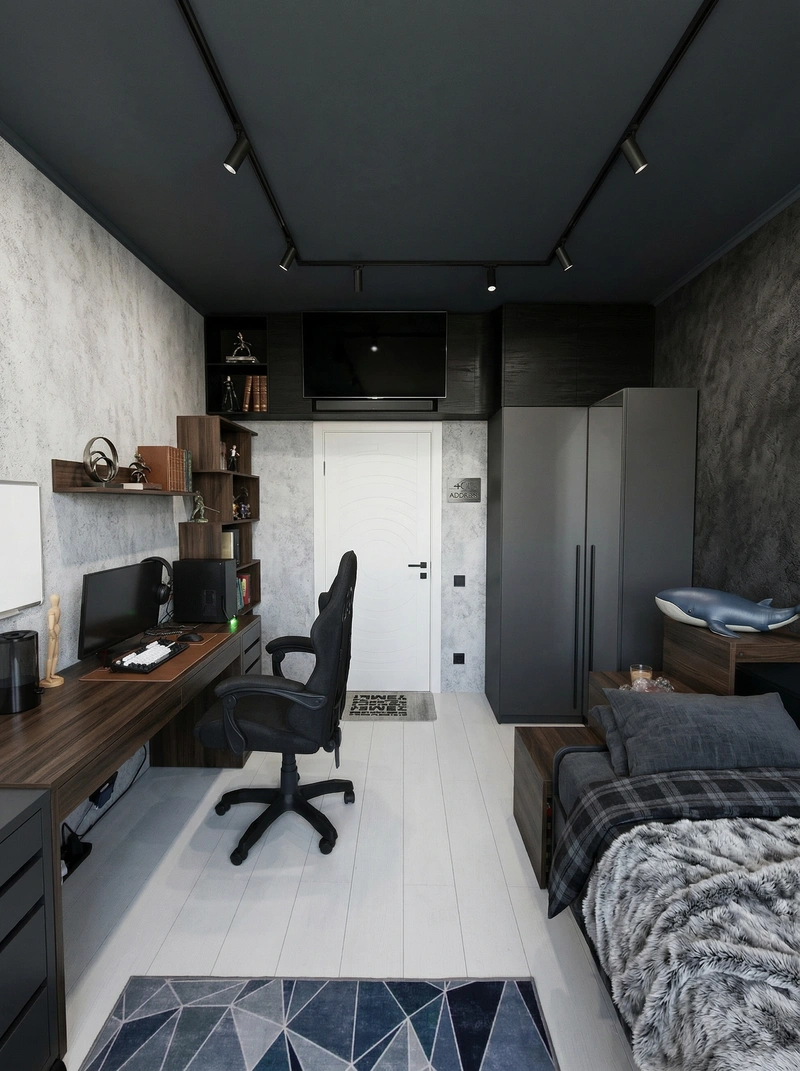 Дизайн гостиной в стиле Лофт — фото интерьера от нейросети RoomGPT