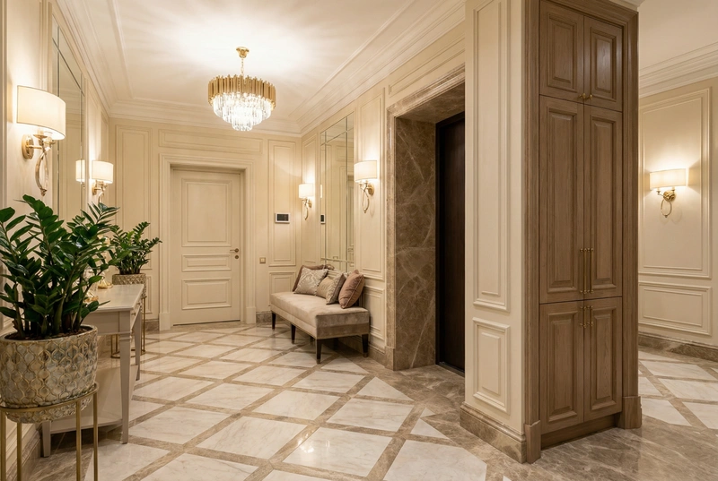 Дизайн интерьера в стиле Классика — Прихожая от нейросети RoomGPT