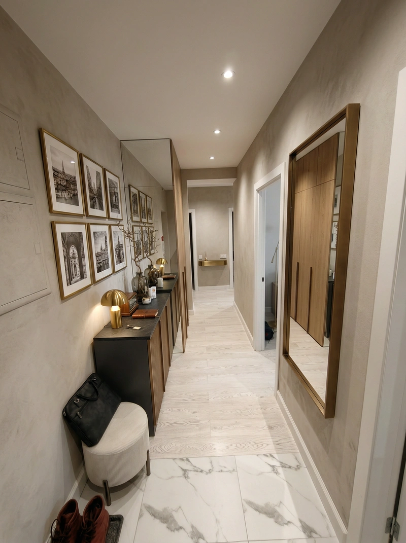 Дизайн интерьера в стиле Контемпорари — Гостиная от нейросети RoomGPT