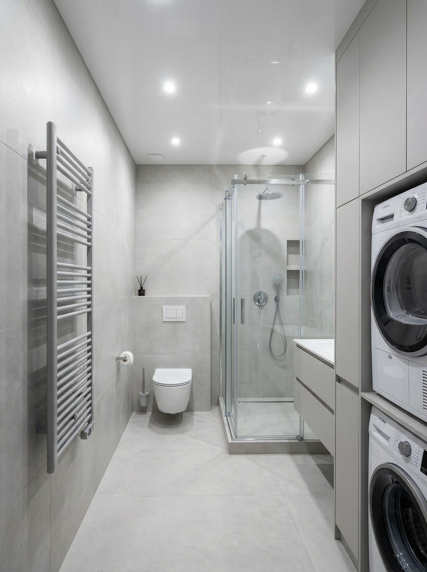 Дизайн ванной в стиле Минимализм — фото интерьера от нейросети RoomGPT