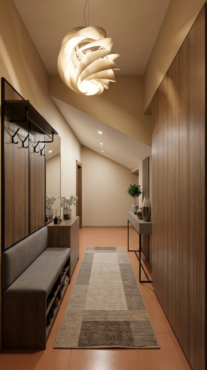 Дизайн интерьера в стиле Контемпорари — Прихожая от нейросети RoomGPT