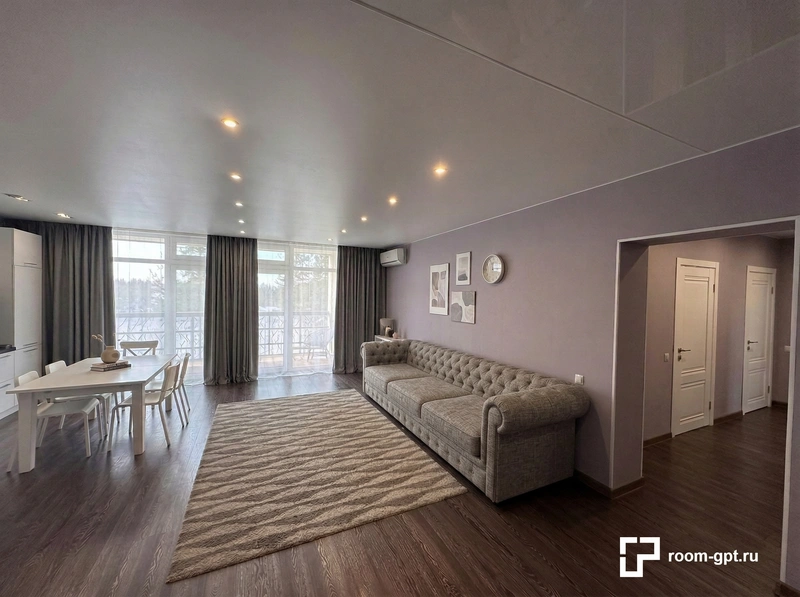 Дизайн интерьера в стиле Минимализм — Гостиная от нейросети RoomGPT