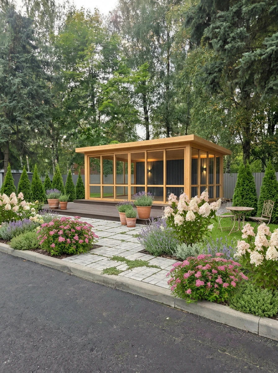 Дизайн участка в стиле Прованс — фото участка от нейросети RoomGPT