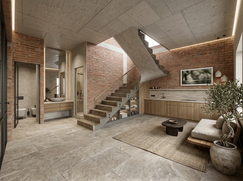 Дизайн кухни в стиле Japandi — фото интерьера от нейросети RoomGPT