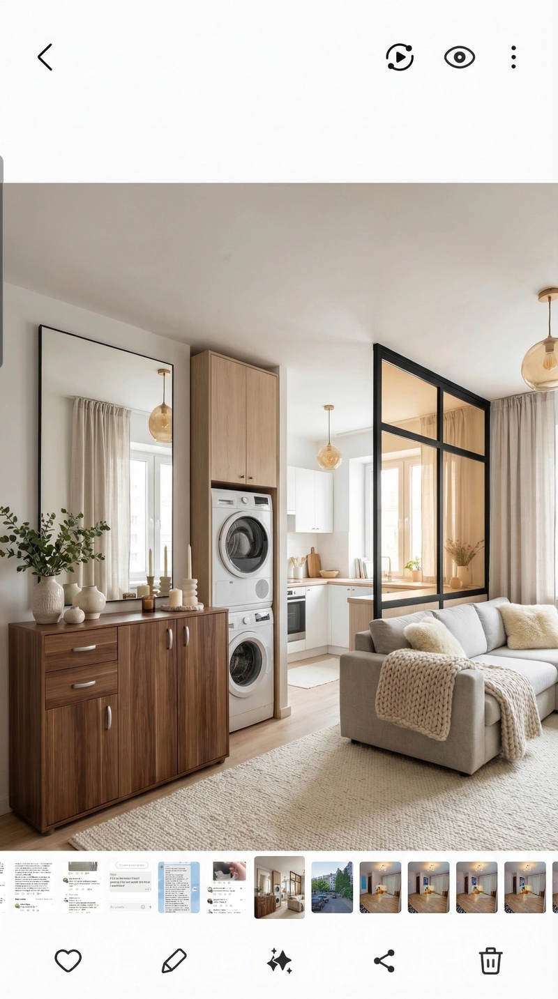 Дизайн интерьера в стиле Хюгге — Гостиная от нейросети RoomGPT