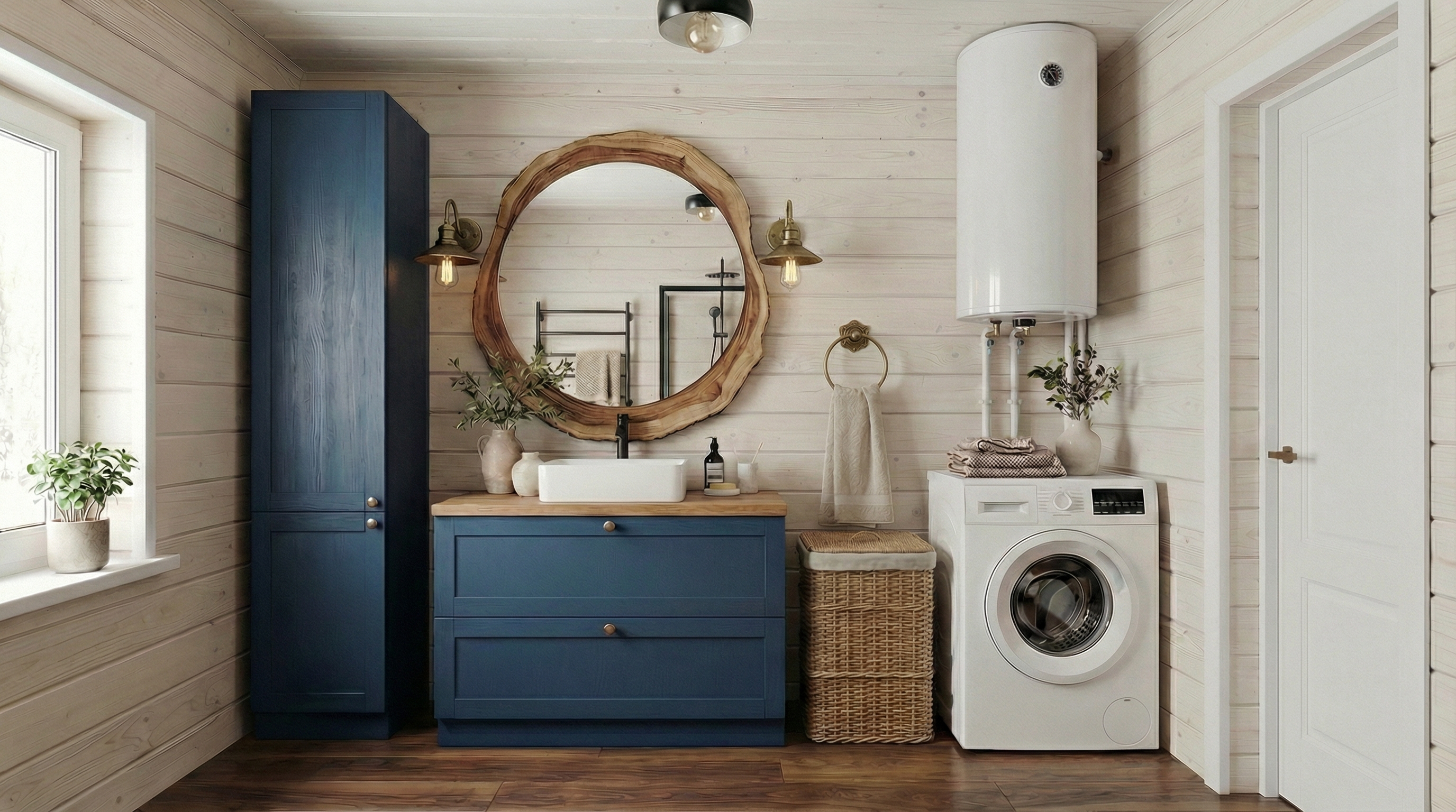 Дизайн ванной в стиле Эклектика — фото интерьера от нейросети RoomGPT