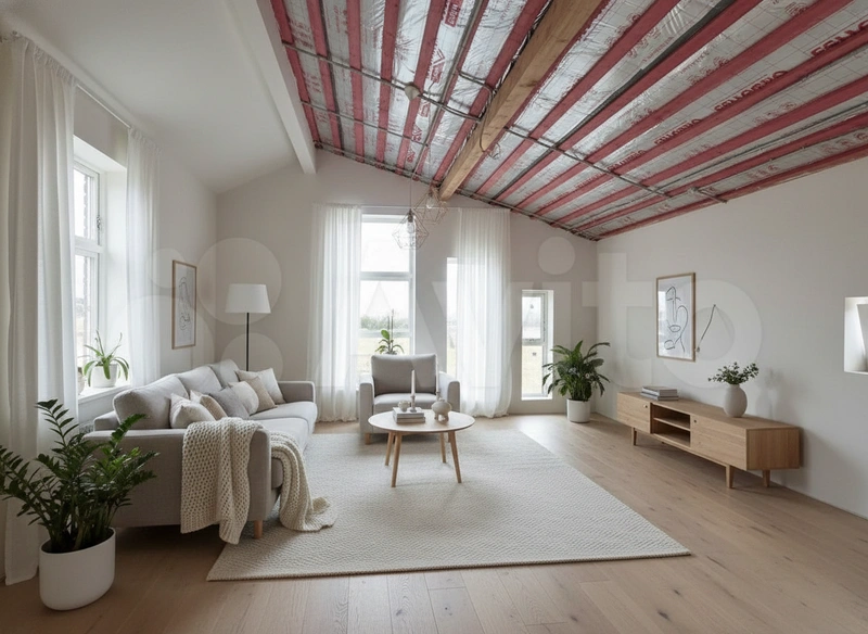 Дизайн интерьера в стиле Хюгге — Гостиная от нейросети RoomGPT