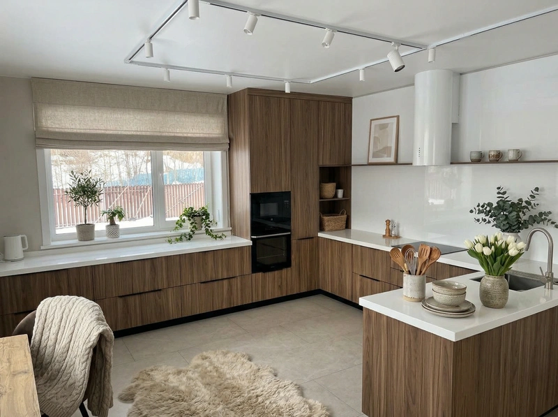 Дизайн интерьера в стиле Хюгге — Кухня от нейросети RoomGPT