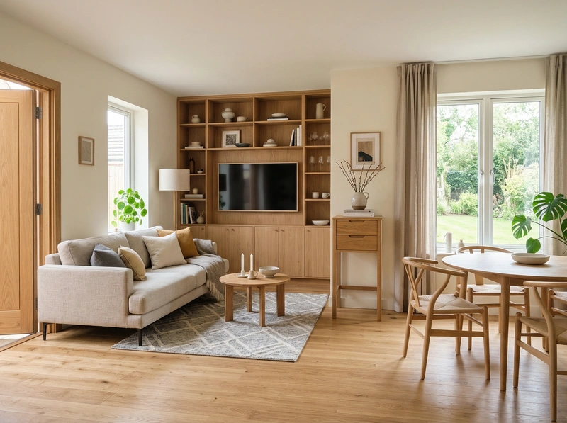 Дизайн интерьера в стиле Сканди — Гостиная от нейросети RoomGPT