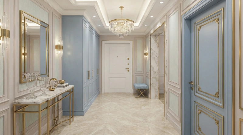 Дизайн интерьера в стиле Неоклассика — Кухня от нейросети RoomGPT