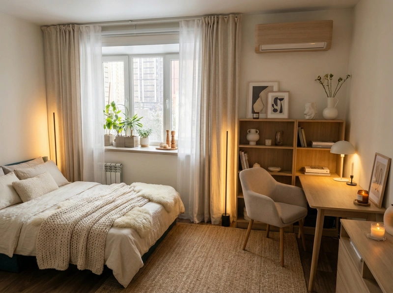 Дизайн интерьера в стиле Хюгге — Гостиная от нейросети RoomGPT