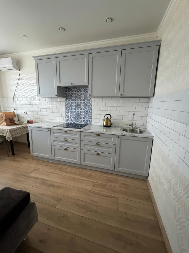 Дизайн интерьера в стиле Классика — Кухня от нейросети RoomGPT