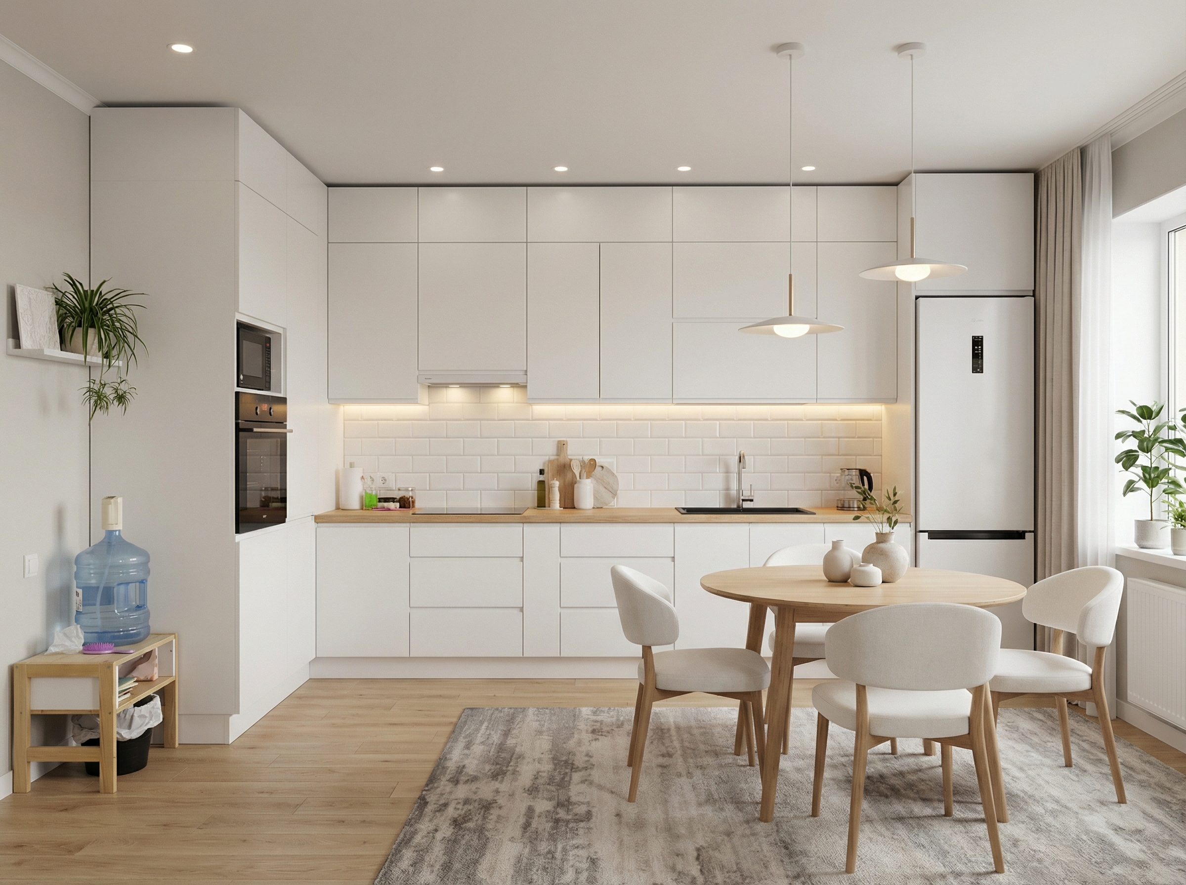 Дизайн кухни в стиле Минимализм — фото интерьера от нейросети RoomGPT