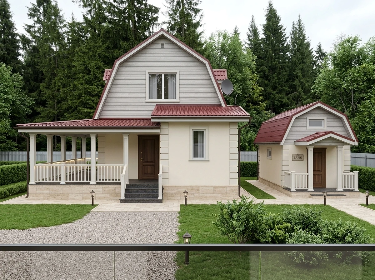 Дизайн фасада в стиле Неоклассика — Фасад от нейросети RoomGPT