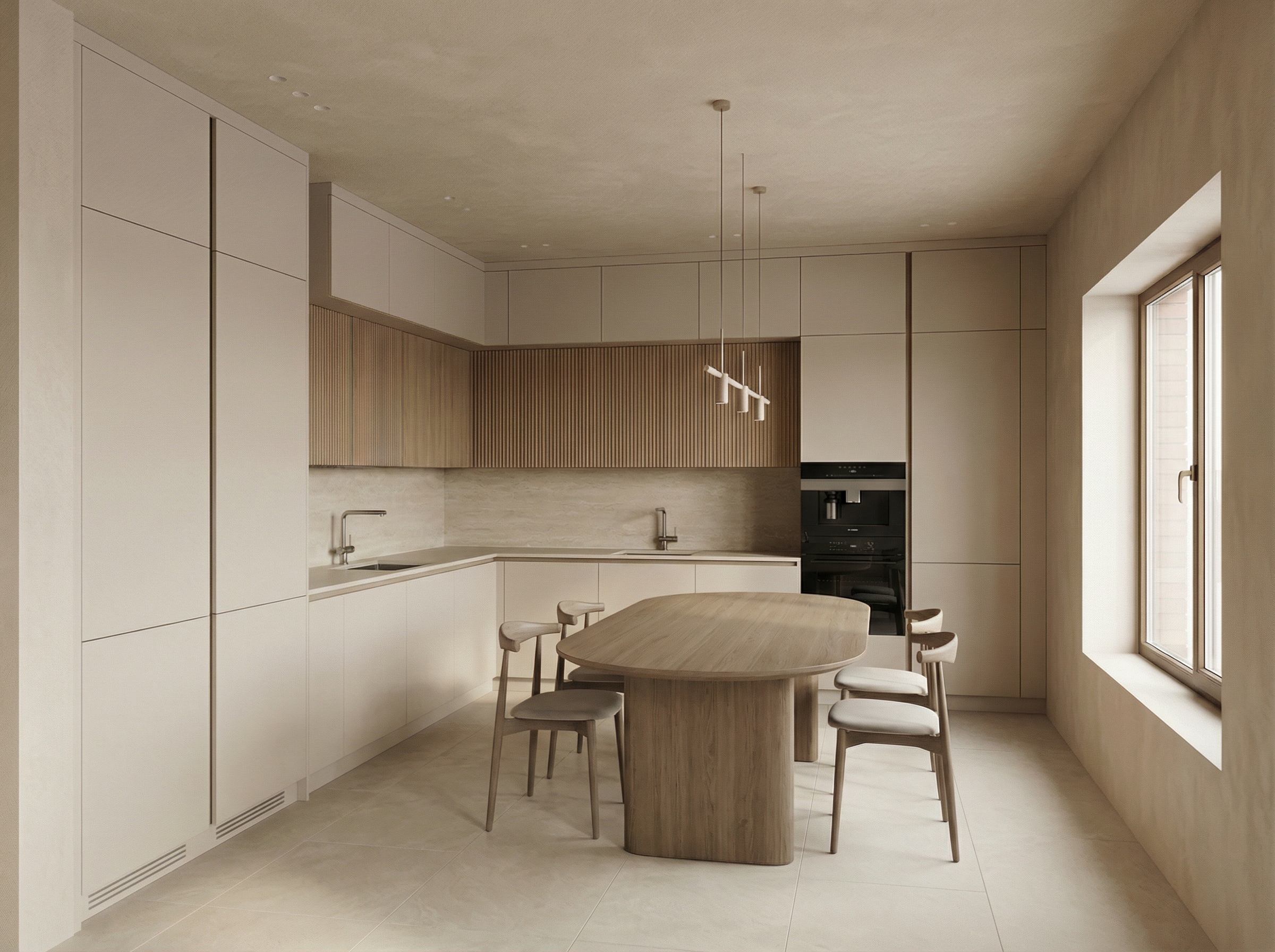 Дизайн кухни в стиле Минимализм — фото интерьера от нейросети RoomGPT