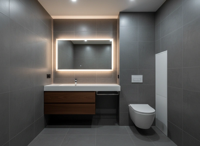 Дизайн ванной в стиле Минимализм — фото интерьера от нейросети RoomGPT