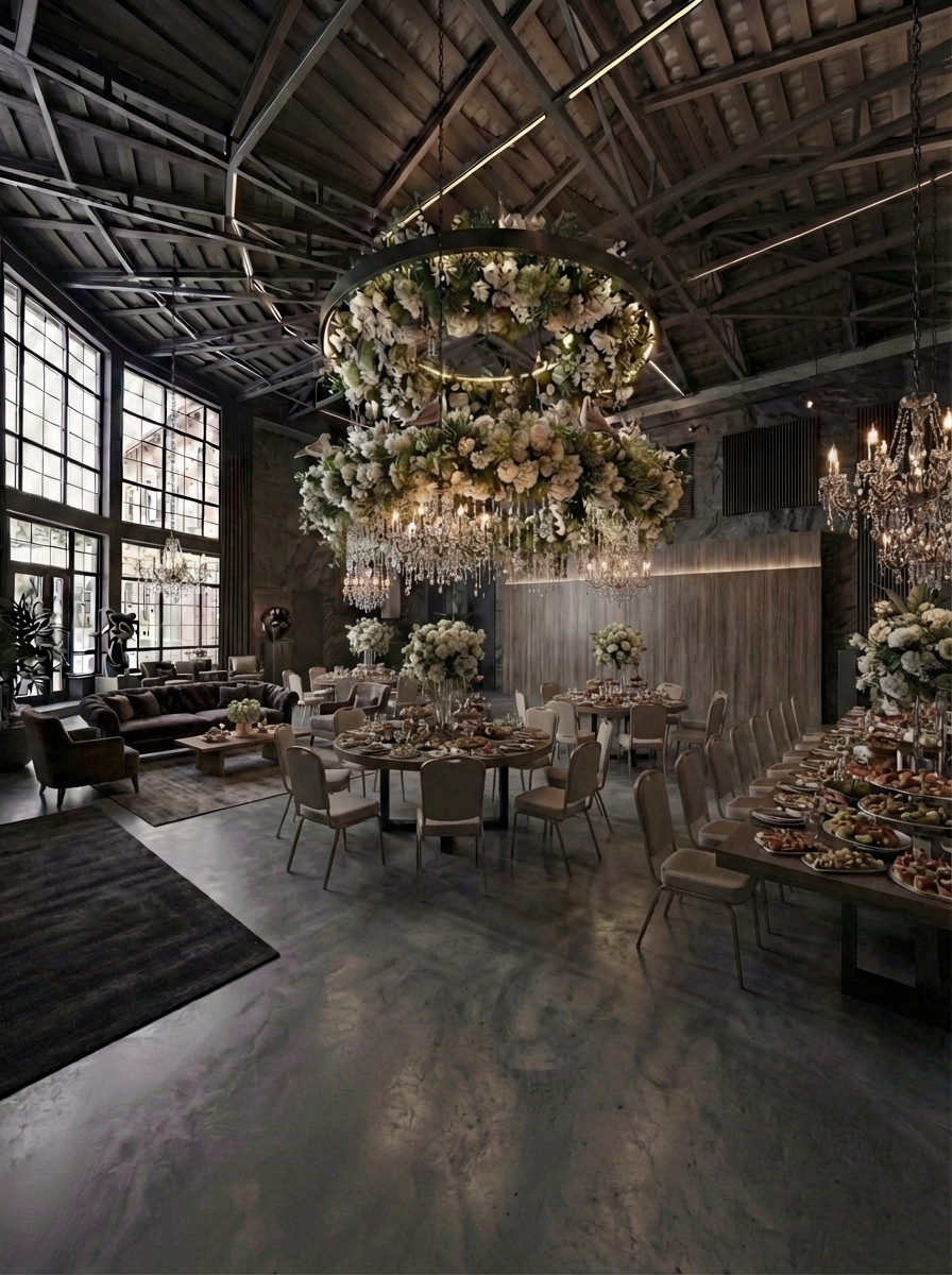 Дизайн гостиной в стиле Блэктэк — фото интерьера от нейросети RoomGPT