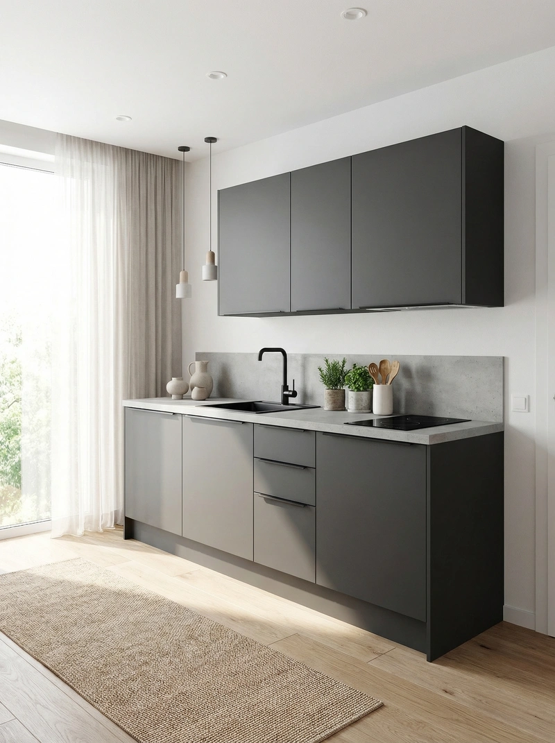 Дизайн интерьера в стиле Сканди — Кухня от нейросети RoomGPT