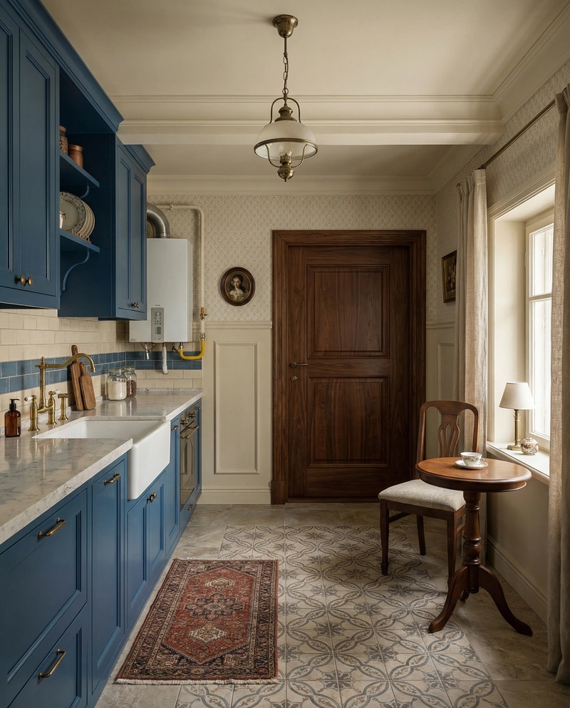 Дизайн интерьера в стиле Классика — Кухня от нейросети RoomGPT