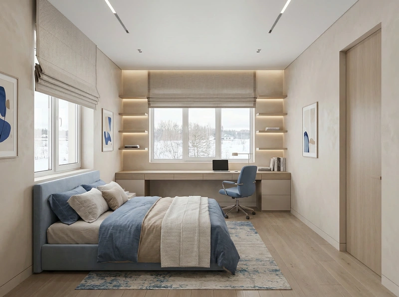 Дизайн интерьера в стиле Минимализм — Детская от нейросети RoomGPT