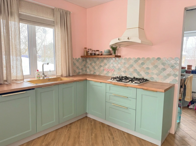 Дизайн кухни в стиле Без стиля — фото интерьера от нейросети RoomGPT