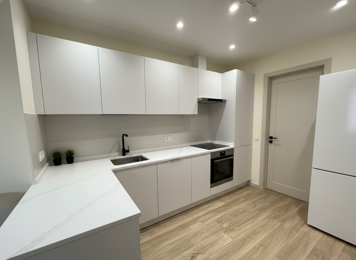 Дизайн кухни в стиле Минимализм — фото интерьера от нейросети RoomGPT