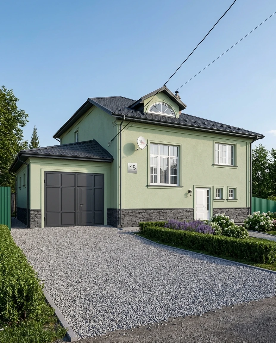 Дизайн фасада в стиле Классика — Фасад от нейросети RoomGPT