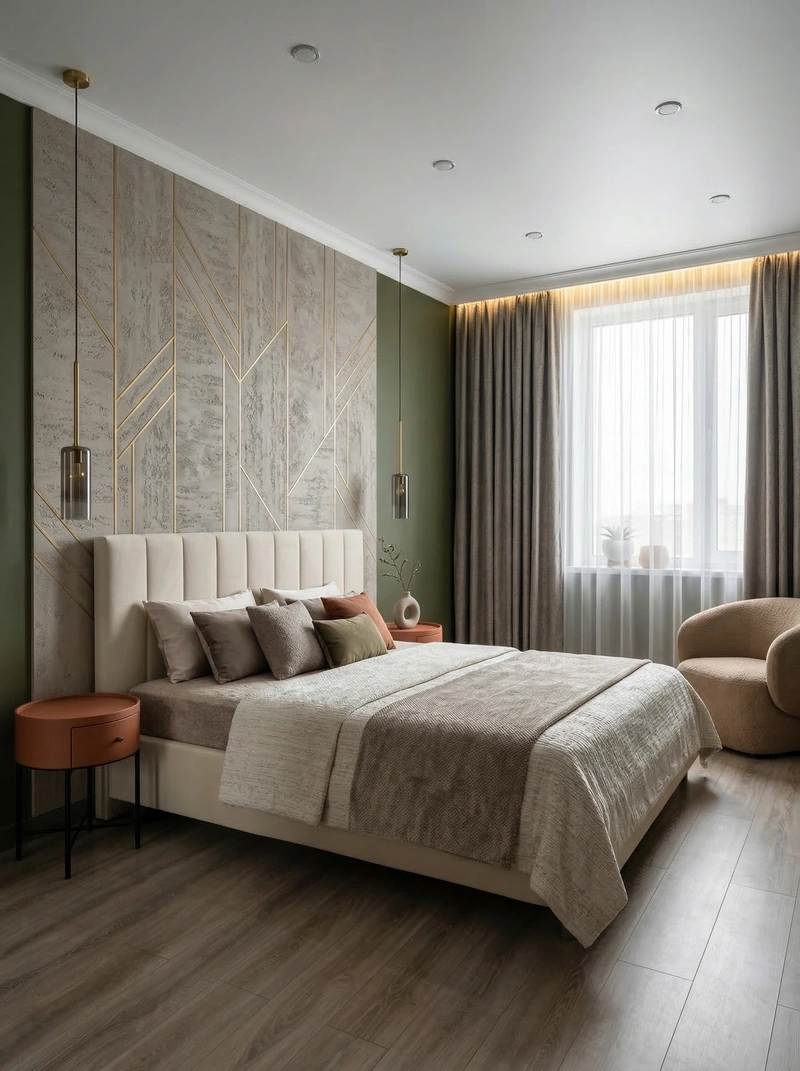 Дизайн интерьера в стиле Минимализм — Спальня от нейросети RoomGPT