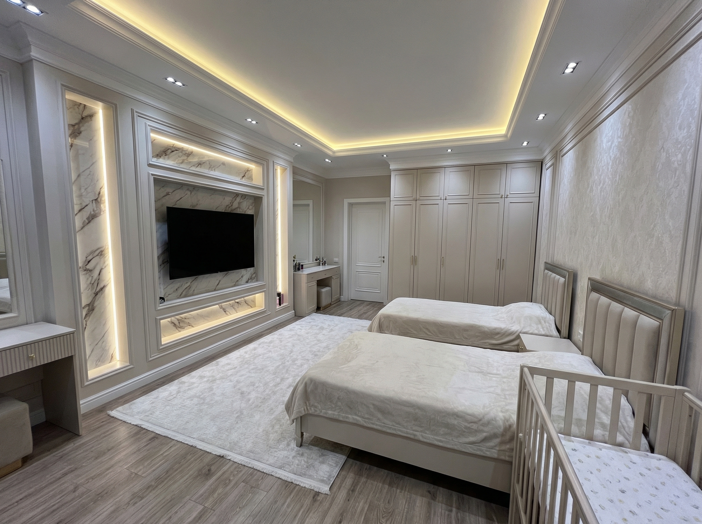 Дизайн гостиной в стиле Классика — фото интерьера от нейросети RoomGPT