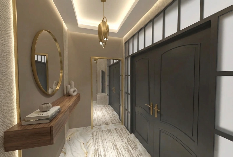 Дизайн интерьера в стиле Контемпорари — Прихожая от нейросети RoomGPT