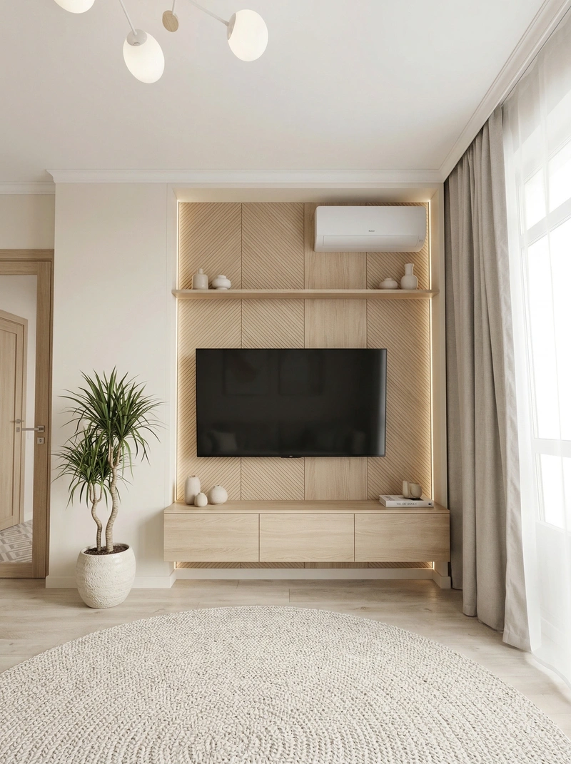 Дизайн гостиной в стиле Сканди — фото интерьера от нейросети RoomGPT