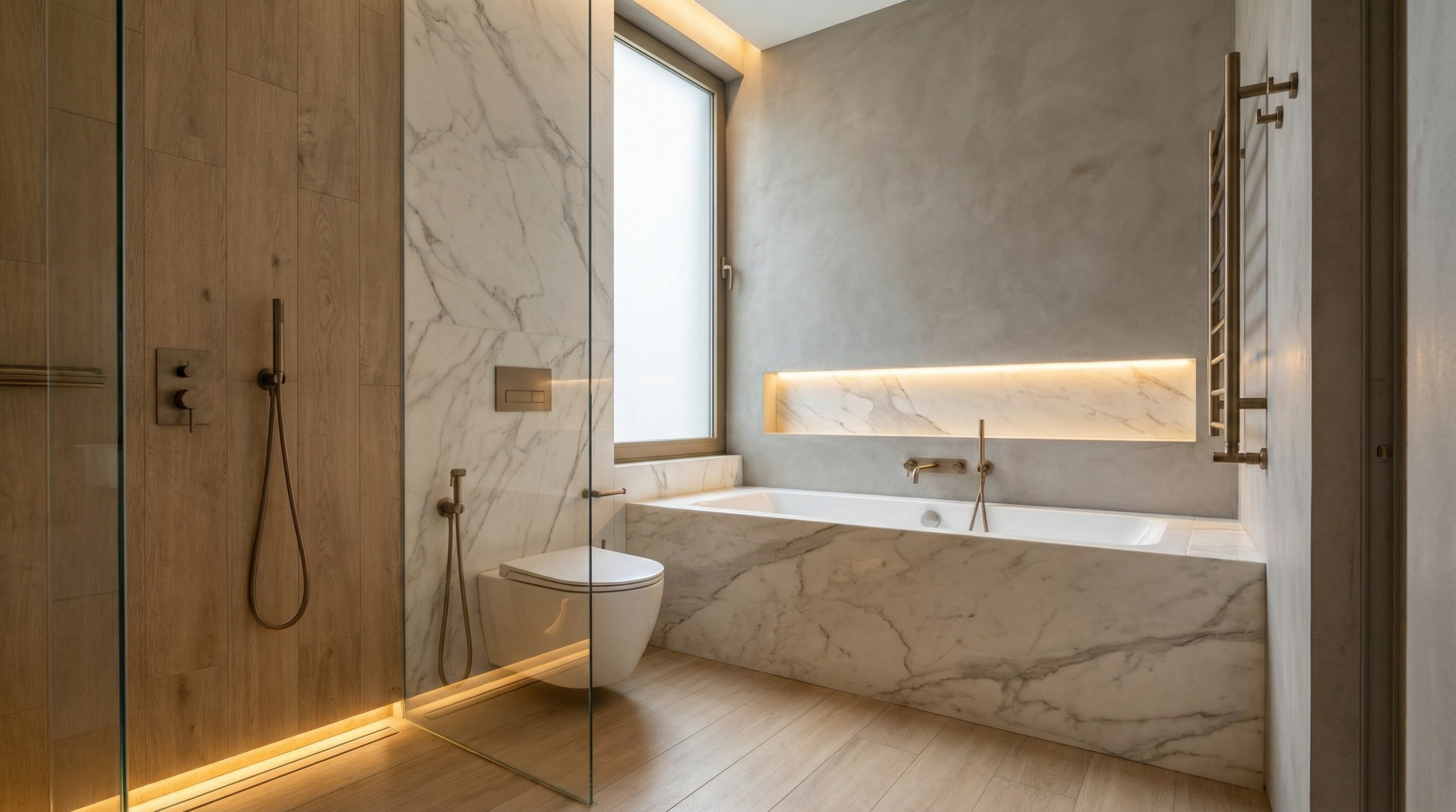 Дизайн ванной в стиле Минимализм — фото интерьера от нейросети RoomGPT