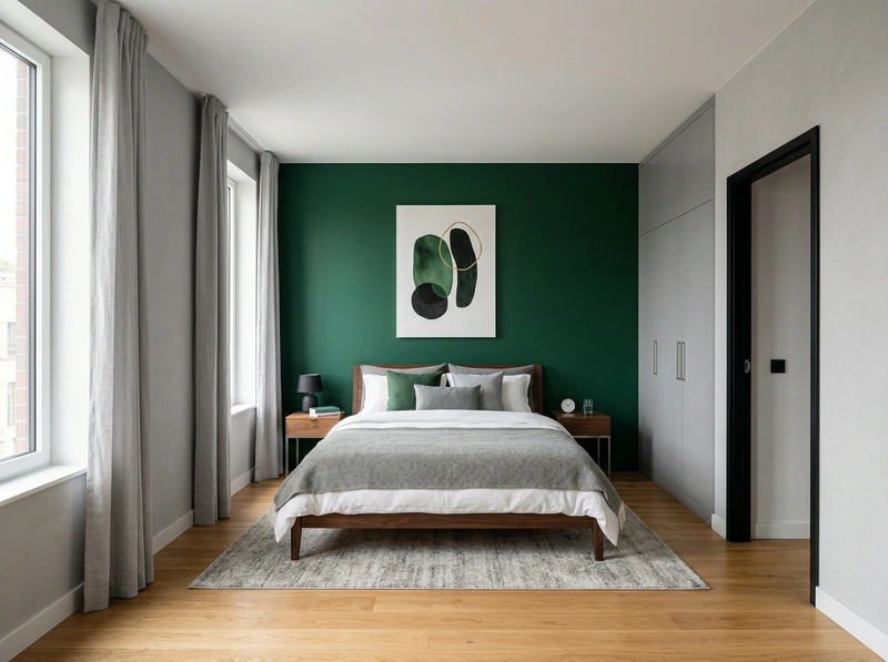 Дизайн спальни в стиле Минимализм — фото интерьера от нейросети RoomGPT