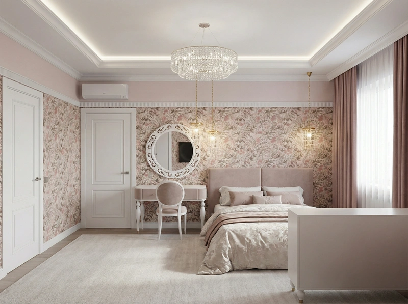 Дизайн интерьера в стиле Неоклассика — Гостиная от нейросети RoomGPT