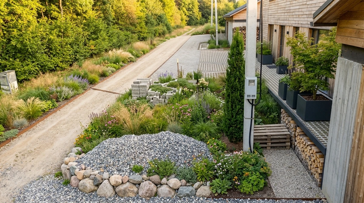 Дизайн участка в стиле Эко/Натуральный — фото участка от нейросети RoomGPT