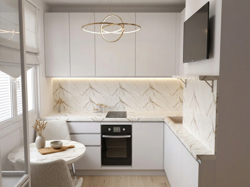 Дизайн кухни в стиле Минимализм — фото интерьера от нейросети RoomGPT