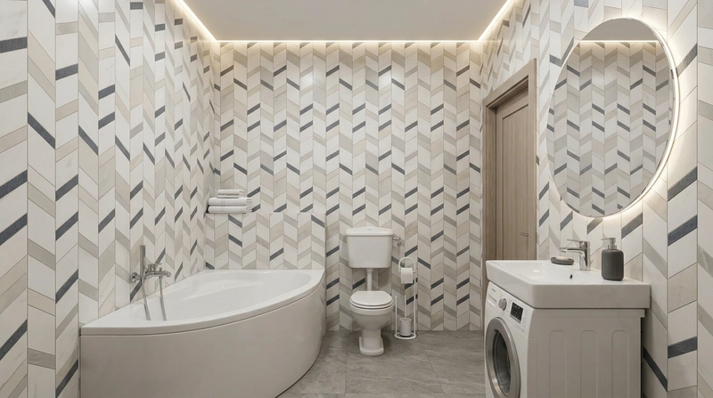 Дизайн ванной в стиле Без стиля — фото интерьера от нейросети RoomGPT