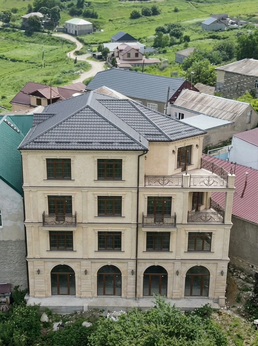 Дизайн фасада в стиле Неоклассика — Фасад от нейросети RoomGPT