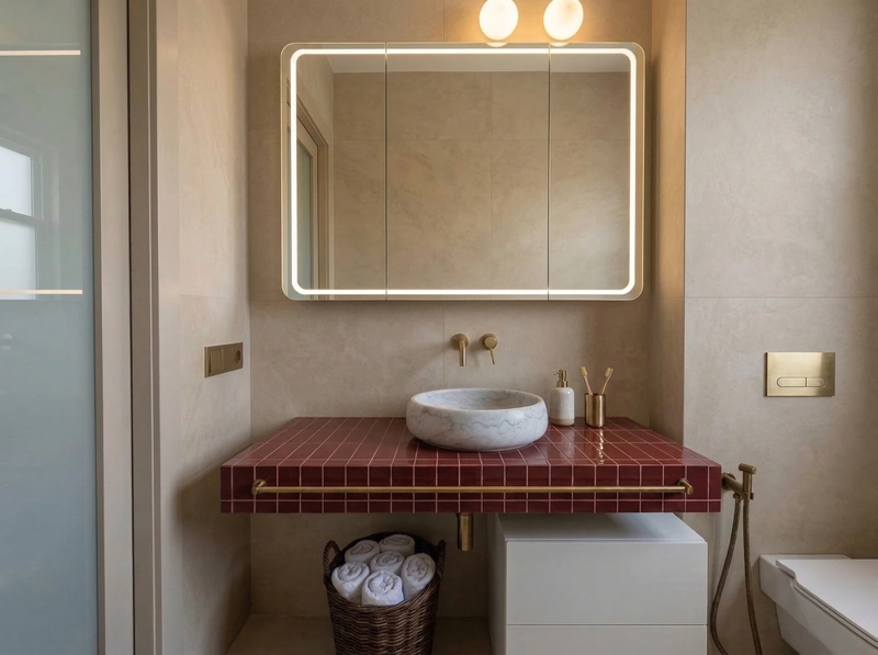 Дизайн ванной в стиле Без стиля — фото интерьера от нейросети RoomGPT